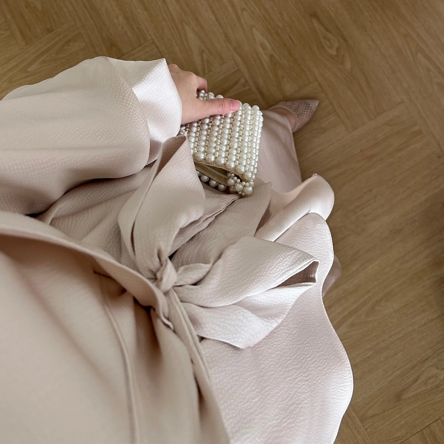 2 Piece Saudi Arabia Muslim Women Satin Abaya Dress for Women Islam Dubai Vacation Modest Clothing Elegant Turkish Robe