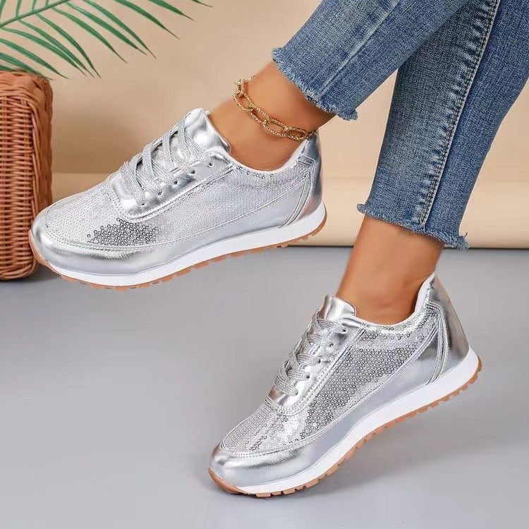 Women's Thick-soled Casual Lin Film Sneaker